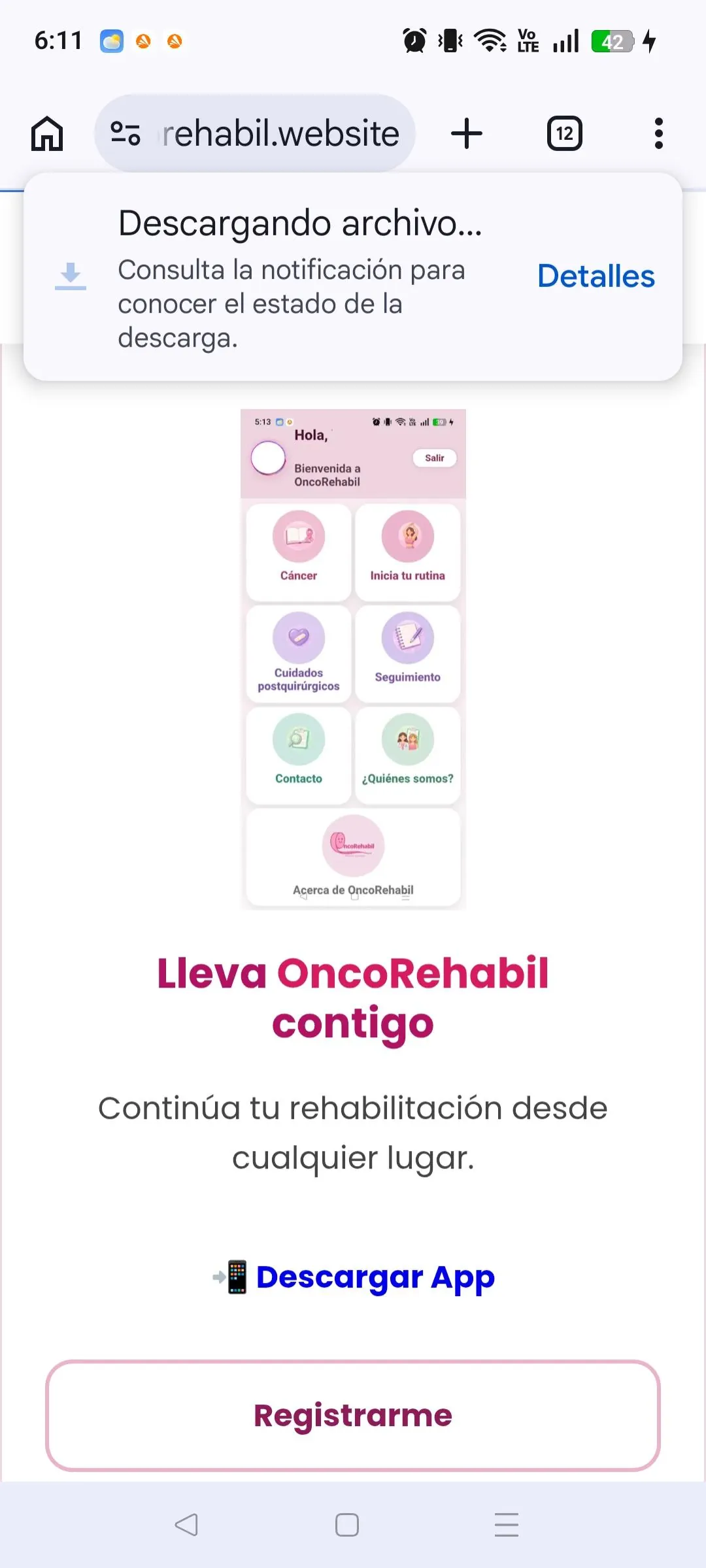 Esperar descarga