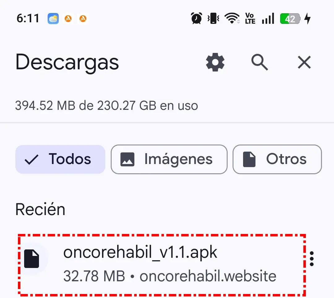 Archivo APK