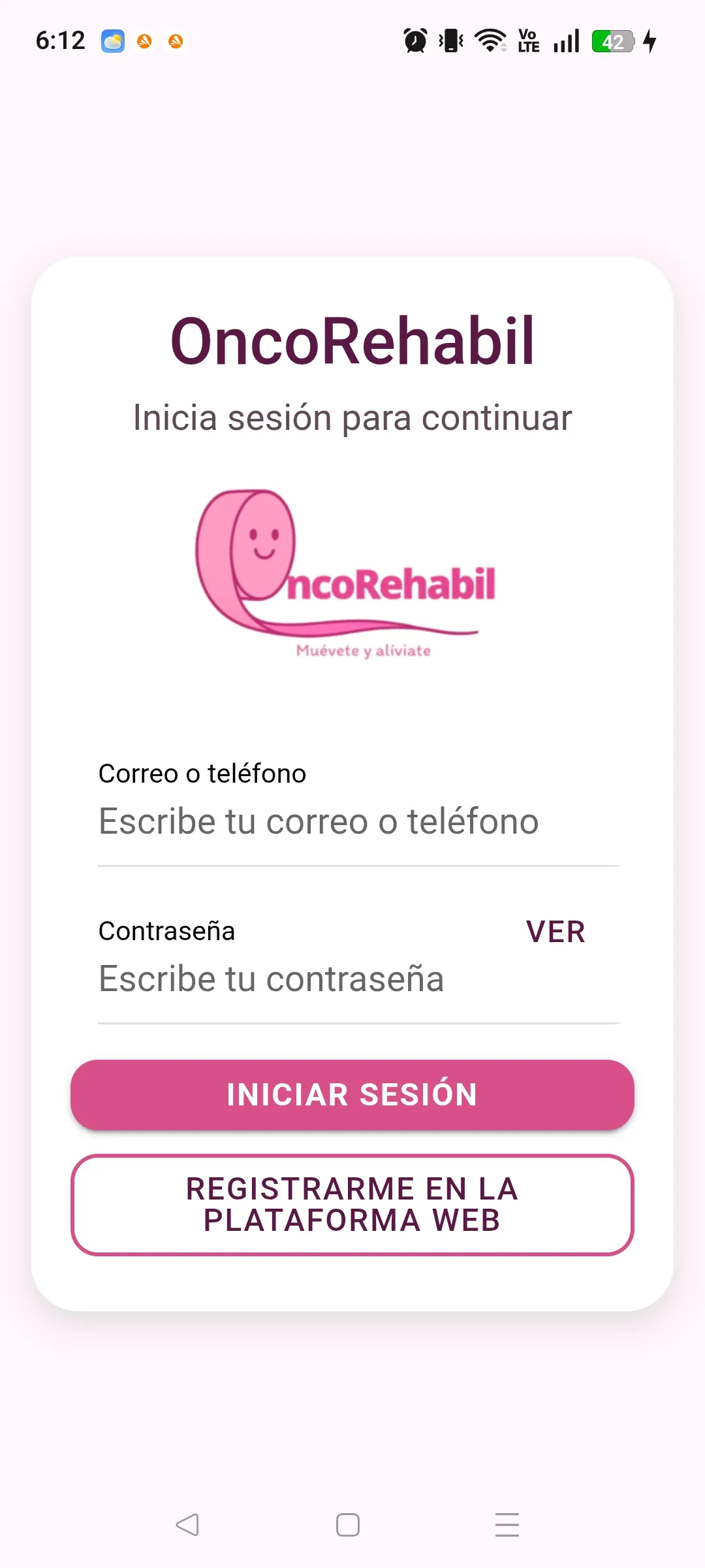 Iniciar sesión